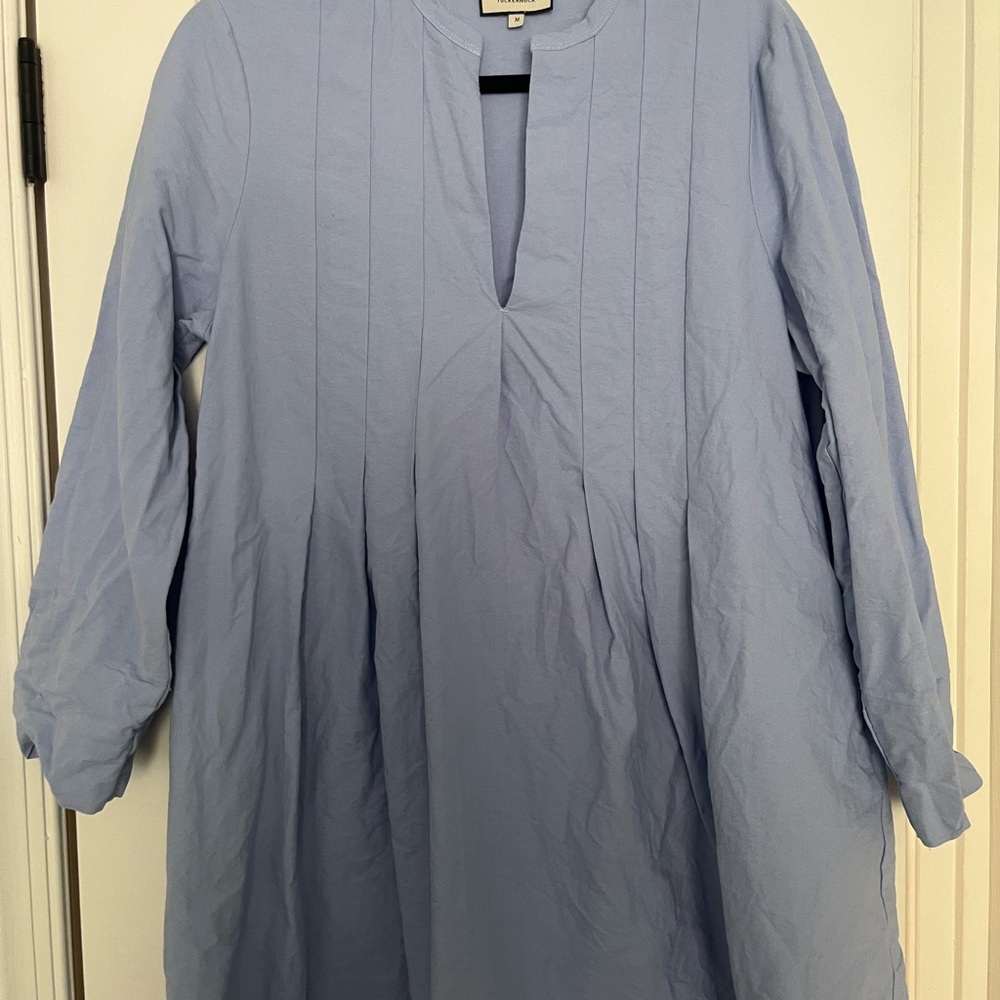 Tuckernuck Sky Blue Luella Long Sleeve Dress